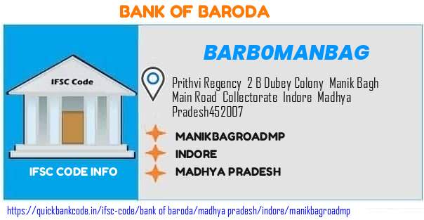 Bank of Baroda Manikbagroadmp BARB0MANBAG IFSC Code