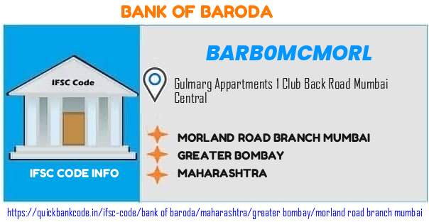 Bank of Baroda Morland Road Branch Mumbai BARB0MCMORL IFSC Code