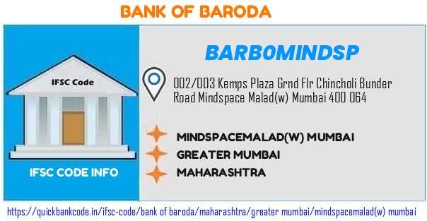 Bank of Baroda Mindspacemaladw Mumbai BARB0MINDSP IFSC Code