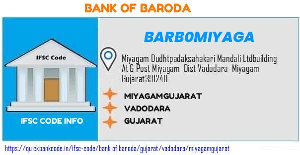 Bank of Baroda Miyagamgujarat BARB0MIYAGA IFSC Code