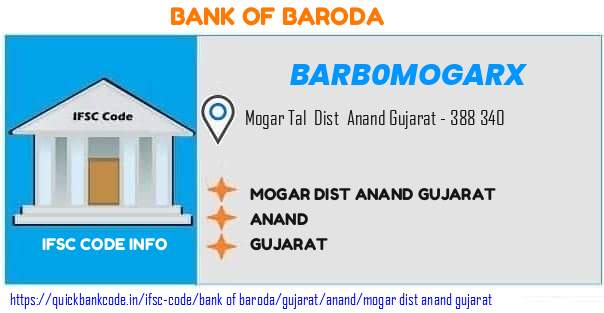 Bank of Baroda Mogar Dist Anand Gujarat BARB0MOGARX IFSC Code