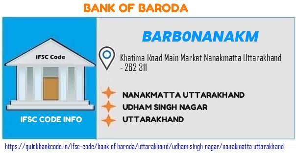 Bank of Baroda Nanakmatta Uttarakhand BARB0NANAKM IFSC Code