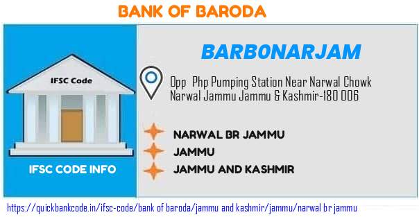Bank of Baroda Narwal Br Jammu BARB0NARJAM IFSC Code