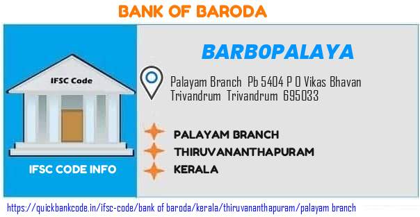 Bank of Baroda Palayam Branch BARB0PALAYA IFSC Code