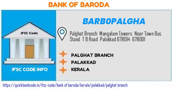 Bank of Baroda Palghat Branch BARB0PALGHA IFSC Code