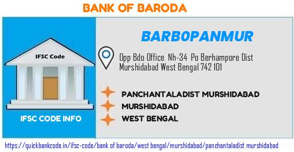 Bank of Baroda Panchantaladist Murshidabad BARB0PANMUR IFSC Code