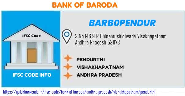 BARB0PENDUR Bank of Baroda. PENDURTHI