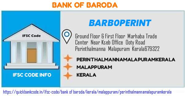 Bank of Baroda Perinthalmannamalapuramkerala BARB0PERINT IFSC Code