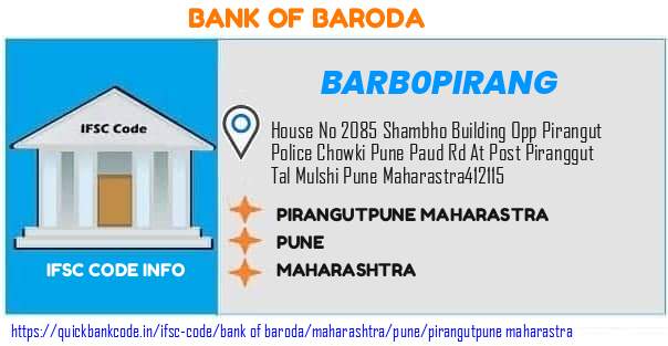 Bank of Baroda Pirangutpune Maharastra BARB0PIRANG IFSC Code