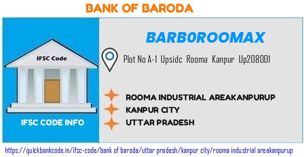 Bank of Baroda Rooma Industrial Areakanpurup BARB0ROOMAX IFSC Code