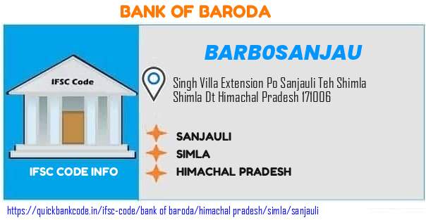 Bank of Baroda Sanjauli BARB0SANJAU IFSC Code