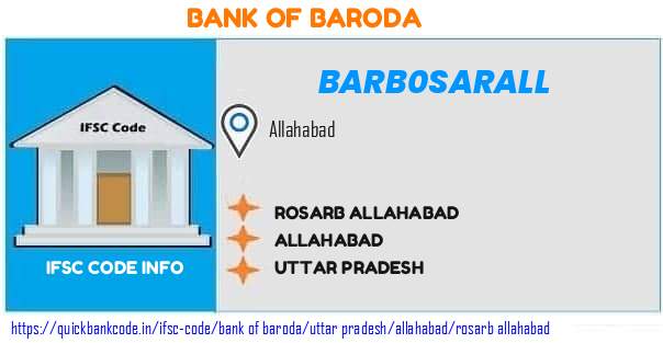 Bank of Baroda Rosarb Allahabad BARB0SARALL IFSC Code