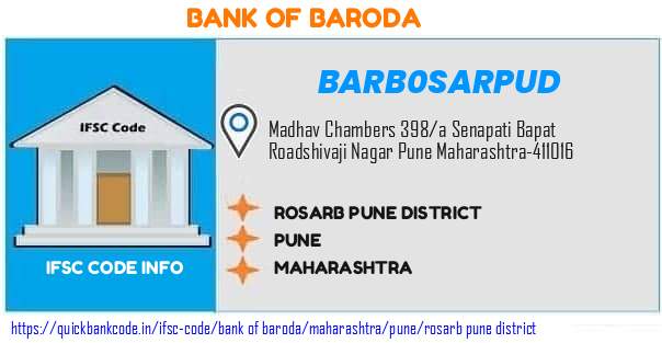 Bank of Baroda Rosarb Pune District BARB0SARPUD IFSC Code