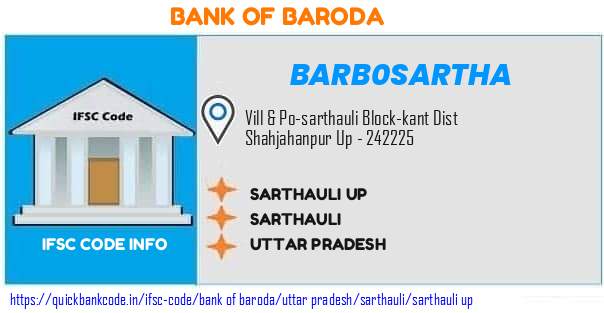 Bank of Baroda Sarthauli Up BARB0SARTHA IFSC Code