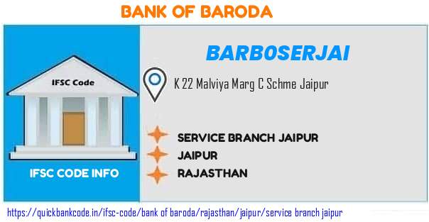 Bank of Baroda Service Branch Jaipur BARB0SERJAI IFSC Code