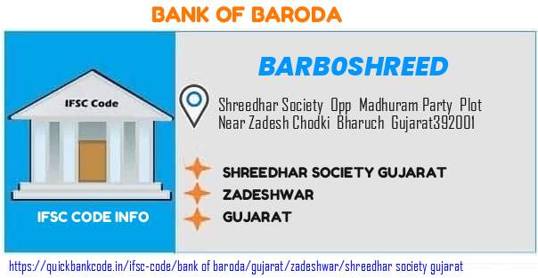 Bank of Baroda Shreedhar Society Gujarat BARB0SHREED IFSC Code