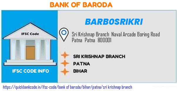 Bank of Baroda Sri Krishnap Branch BARB0SRIKRI IFSC Code
