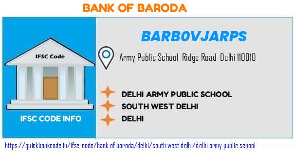 Bank of Baroda Delhi Army Public School BARB0VJARPS IFSC Code