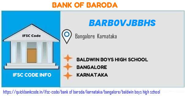 Bank of Baroda Baldwin Boys High School BARB0VJBBHS IFSC Code