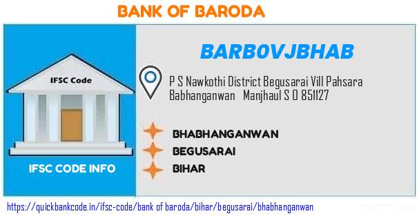 BARB0VJBHAB Bank of Baroda. BHABHANGANWAN