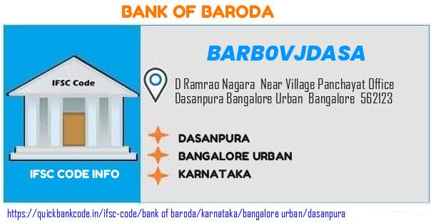 Bank of Baroda Dasanpura BARB0VJDASA IFSC Code