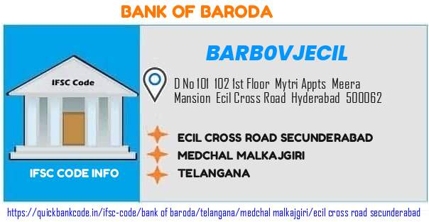 Bank of Baroda Ecil Cross Road Secunderabad BARB0VJECIL IFSC Code