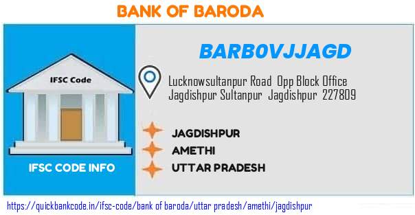 Bank of Baroda Jagdishpur BARB0VJJAGD IFSC Code
