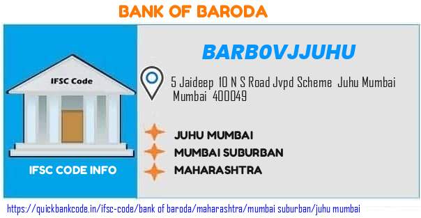 Bank of Baroda Juhu Mumbai BARB0VJJUHU IFSC Code