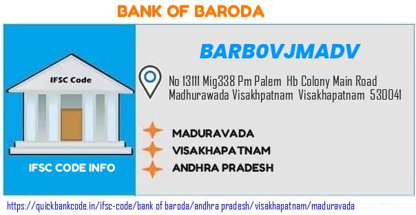 Bank of Baroda Maduravada BARB0VJMADV IFSC Code