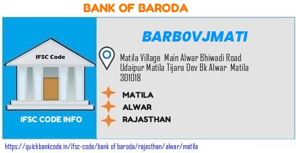 Bank of Baroda Matila BARB0VJMATI IFSC Code