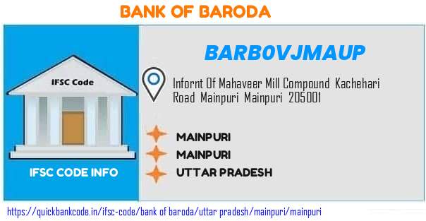 Bank of Baroda Mainpuri BARB0VJMAUP IFSC Code