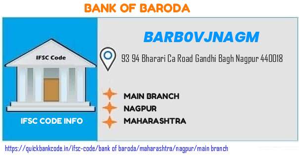 Bank of Baroda Main Branch BARB0VJNAGM IFSC Code