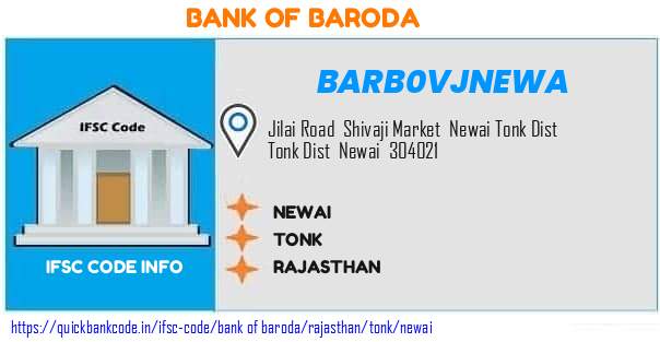 Bank of Baroda Newai BARB0VJNEWA IFSC Code