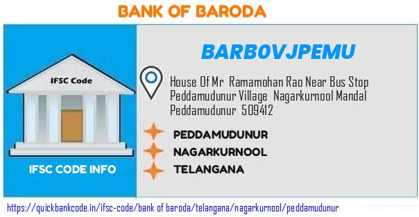 Bank of Baroda Peddamudunur BARB0VJPEMU IFSC Code