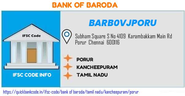 Bank of Baroda Porur BARB0VJPORU IFSC Code