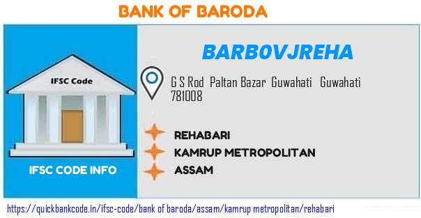 Bank of Baroda Rehabari BARB0VJREHA IFSC Code