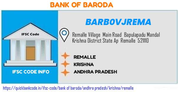 Bank of Baroda Remalle BARB0VJREMA IFSC Code