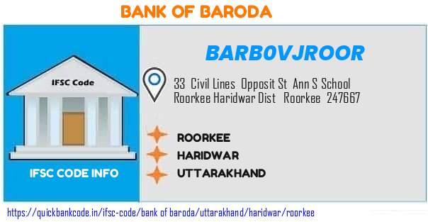 Bank of Baroda Roorkee BARB0VJROOR IFSC Code