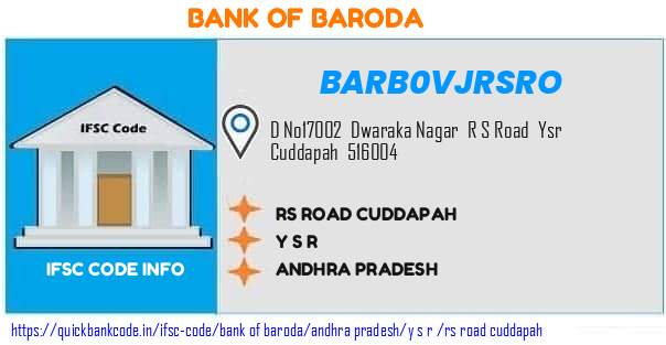 BARB0VJRSRO Bank of Baroda. RS ROAD, CUDDAPAH