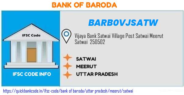 Bank of Baroda Satwai BARB0VJSATW IFSC Code