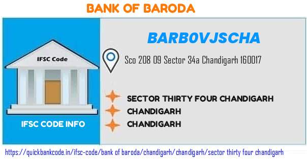 Bank of Baroda Sector Thirty Four Chandigarh BARB0VJSCHA IFSC Code