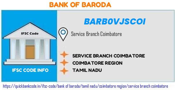 Bank of Baroda Service Branch Coimbatore BARB0VJSCOI IFSC Code