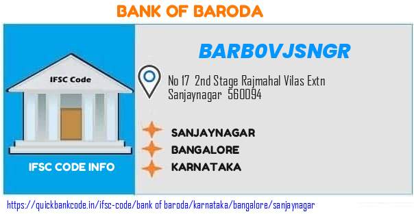 Bank of Baroda Sanjaynagar BARB0VJSNGR IFSC Code