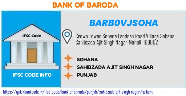 Bank of Baroda Sohana BARB0VJSOHA IFSC Code