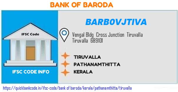 Bank of Baroda Tiruvalla BARB0VJTIVA IFSC Code