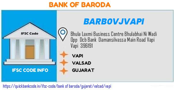 Bank of Baroda Vapi BARB0VJVAPI IFSC Code