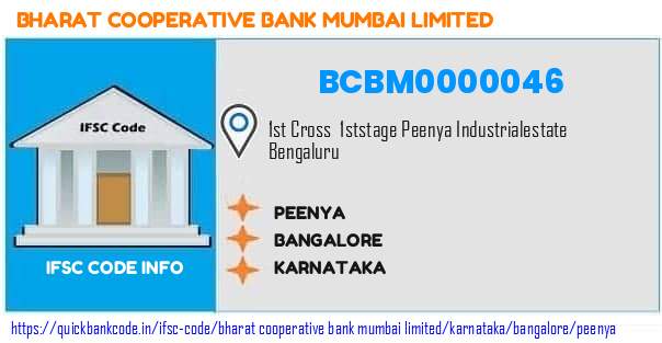 Bharat Cooperative Bank Mumbai Peenya BCBM0000046 IFSC Code