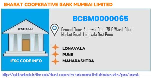 Bharat Cooperative Bank Mumbai Lonavala BCBM0000065 IFSC Code