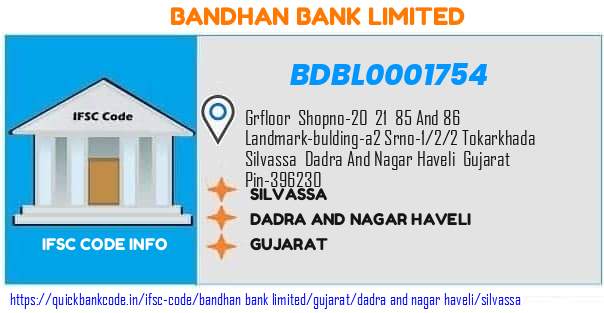Bandhan Bank Silvassa BDBL0001754 IFSC Code