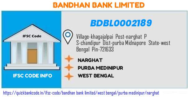 Bandhan Bank Narghat BDBL0002189 IFSC Code